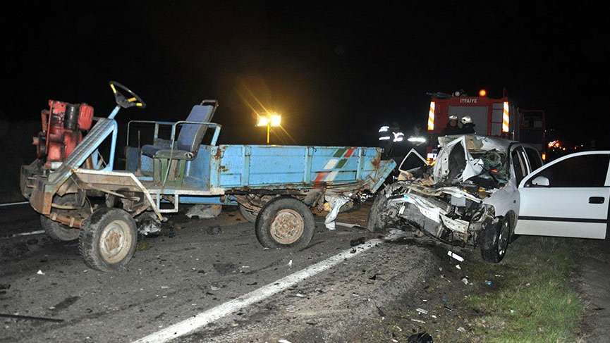 Malkara’da trafik kazası! 1 ölü, 3 yaralı