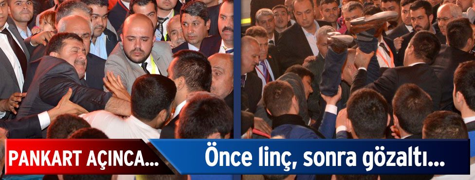 Önce linç sonra gözaltı…