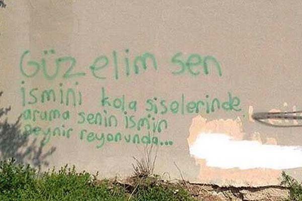 Son zamanlardaki duvar yazıları inanılmaz derece hızla yayılıyor...