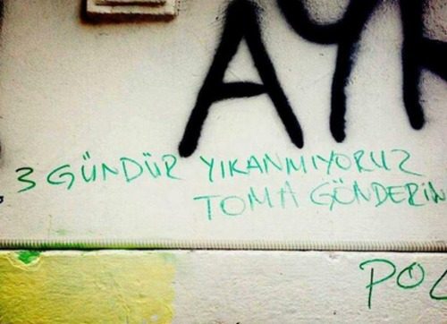 İşte o duvar yazıları...