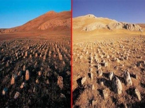 VAN KALECİKTEKİ TAŞLAR<br /><br />Van Merkez Kalecik Köyü'nün 1.5 kilometre kuzeydoğusunda yer alan ve Urartu dönemine ait dikili taşlar ve taş halkalar da dikkati çekiyor. <br /><br />400 metrekarelik alana matematiksel olarak dizilen 2 bin 475 dikili taşın astronomiyle ilgili olduğu düşünülüyor. Taşların sırrının çözülmesi için çalışmalar devam ediyor.