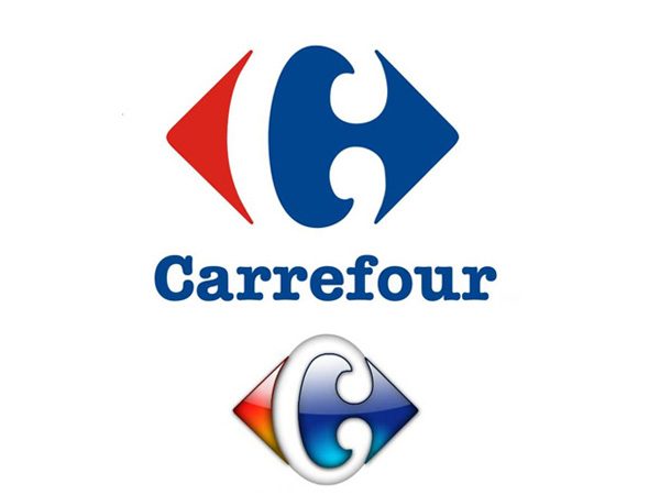 Carrefour<br /><br />Carrefour, Fransızcada “kavşak noktası” anlamına geliyor. Zaten şirketin logosu da bizlere bunu anlatmaya çalışıyor. Ortadaki negatif alanda şekillenen C harfini fark edebiliyor musunuz?