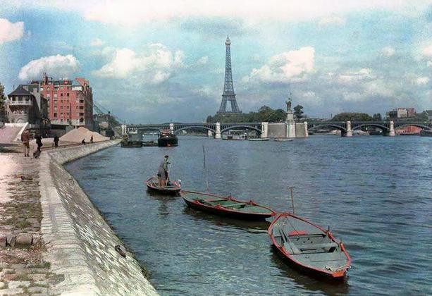Sen Nehri'nde tur yaptıran kayıklar, Paris (1936)