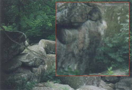 Amerikan iç savaşının en kanlı anlarının yaşandığı Gettysburg'da çekilen bu fotoğraftaki figür, bir askere benziyor.