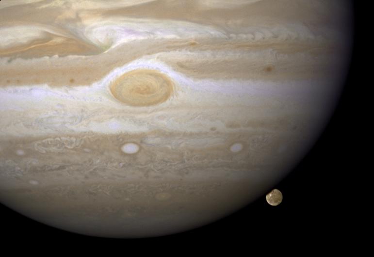 Jupiter ve uydusu Ganymede
