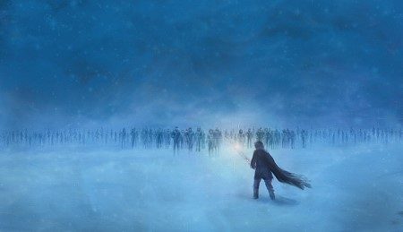 Jon: Stannis’ten hiç haber yok. Ne durumda olduklarını sen bile bilmiyor musun?Melisandre: Sürekli ama sürekli ateşe bakıyorum, Azor Ahai nerede diye ama kahretsin sadece seni görüyorum Jon Snow. Sadece seni.