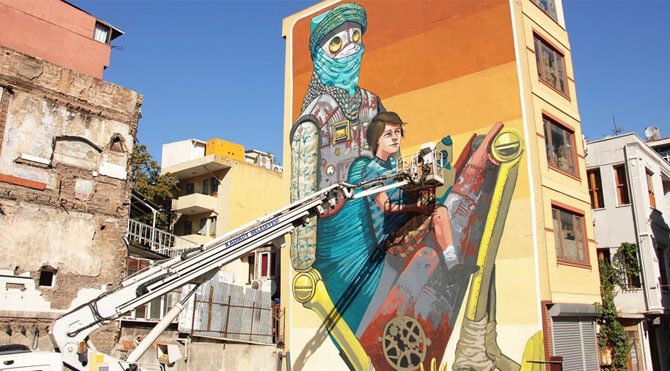 Kadıköy duvarları sanatla canlandı