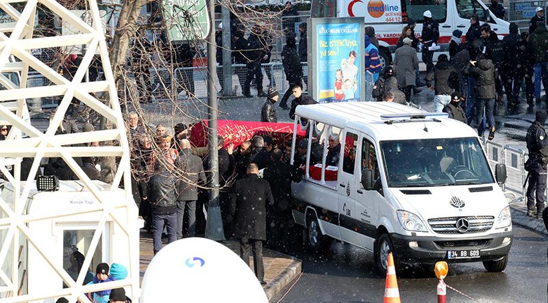 Ali Koç, ağabeyi Mustafa Koç'un naaşını taşıdı.