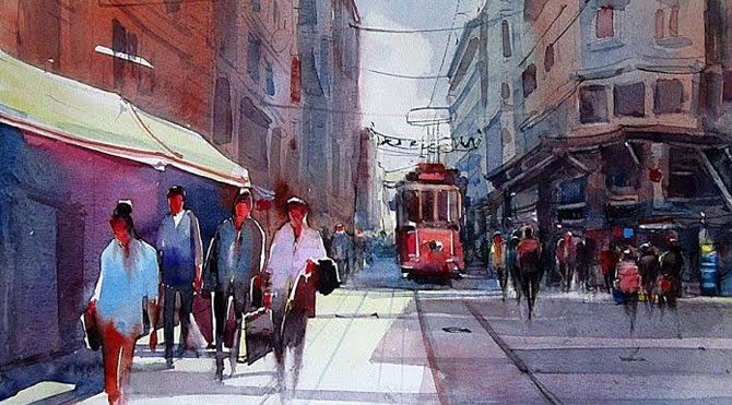 Suluboya fırçasından İstanbul Suluboya fırçasından İstanbul