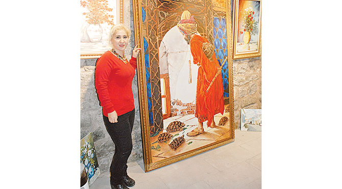 Ev hanımıydı ressam oldu