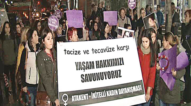 İkitelli’de tecavüz protestosu