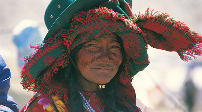 Tibet'li kadın