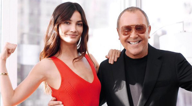 Lily Aldridge ve Michael Kors kıyasıya yarıştı