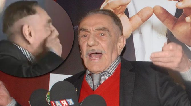 Aydemir Akbaş’ın dişleri ağzından fırladı