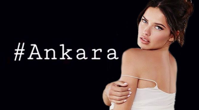 Adriana Lima’dan Ankara paylaşımı