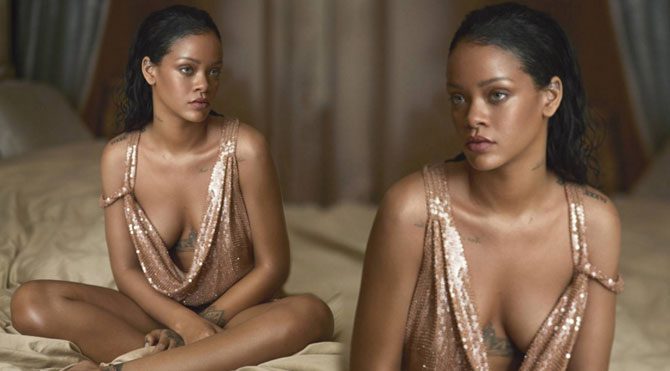Rihanna en sade haliyle Vogue kapağında…