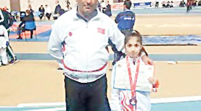 Minik karatecinin dev başarısı