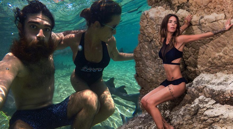 Eliz Sakuçoğlu sevgilisi Beran Benan ile Bahamalar’da tatilde