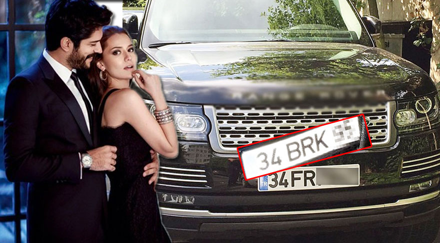 Burak Özçivit’ten sevgilisi Fahriye Evcen’e plaka jesti