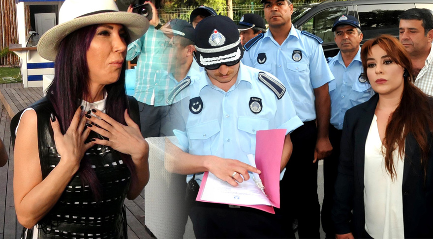Hande Yener’in mekanını mühürlemeye geldiler
