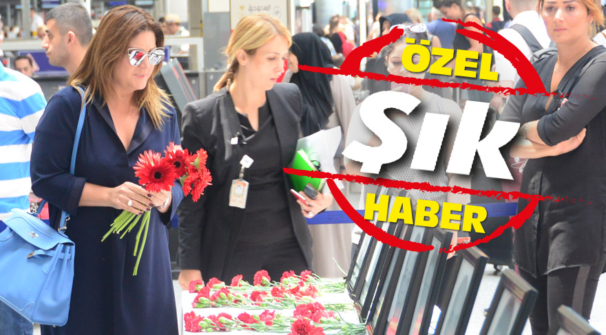 Sibel Can Atatürk Havalimanı’ndaki anma alanına karanfil bıraktı, gözyaşlarına hakim olamadı