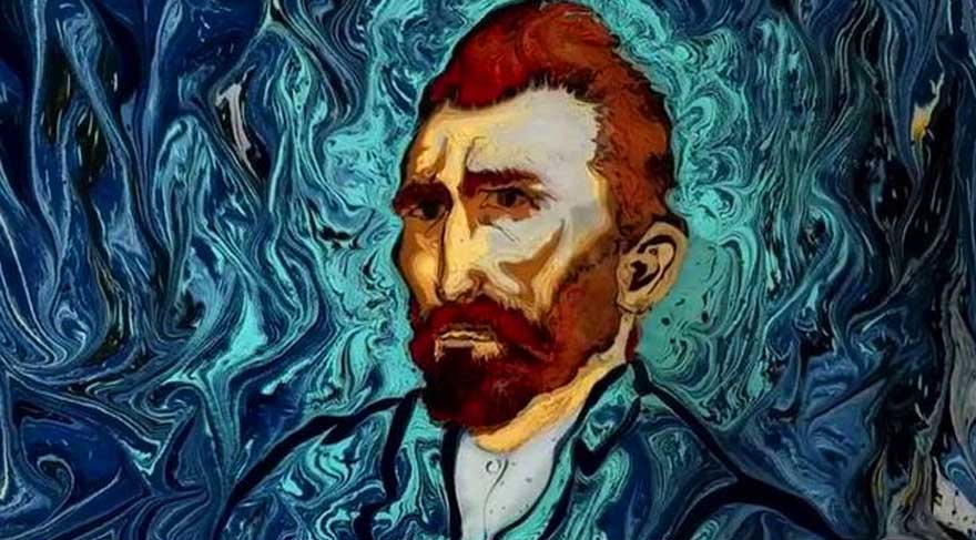 Van Gogh ebru sanatıyla buluştu