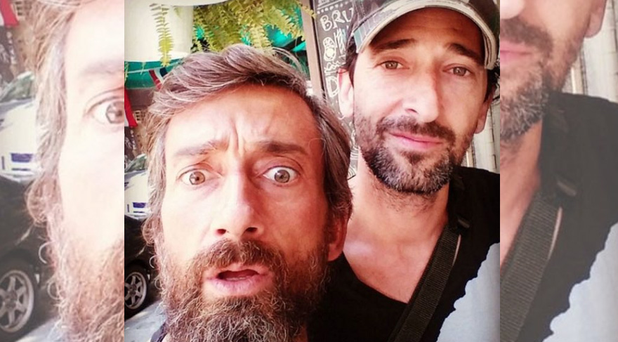 Yunus Günçe Oscar ödüllü oyuncu Adrian Brody ile fotoğrafını paylaştı