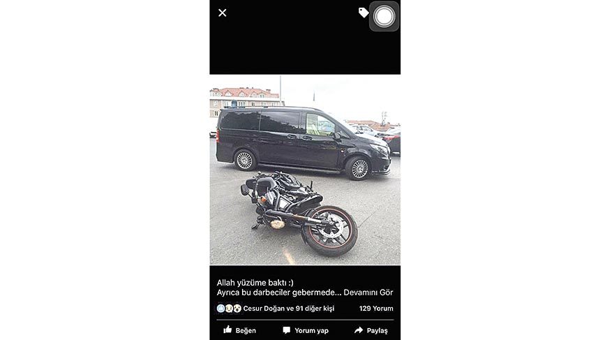 Motorlara nazar değdi