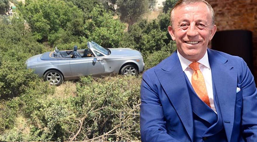 Ali Ağaoğlu’nun Rolls Royce’u uçuruma uçtu