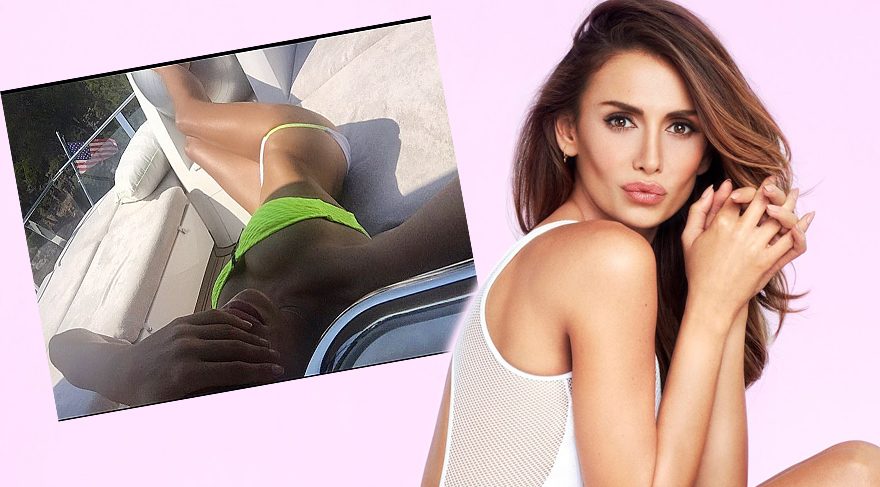 Emina Sandal etkileyici fiziğini böyle gösterdi