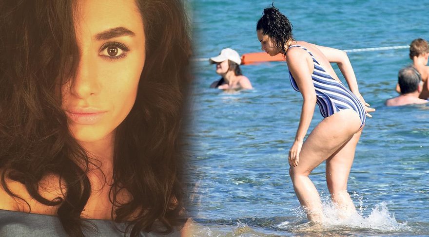 Hande Doğandemir halk plajını tercih etti onu kimse tanımadı