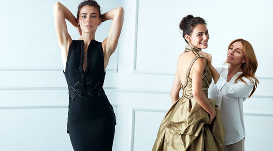 Saadet Işıl Aksoy Dilek Hanif için modellik yaptı