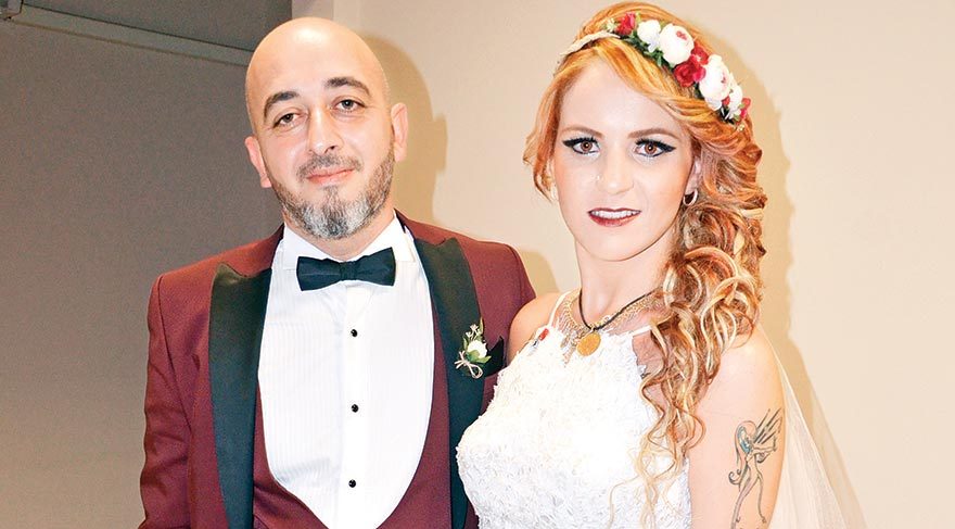 56 kilo verdi gelin oldu