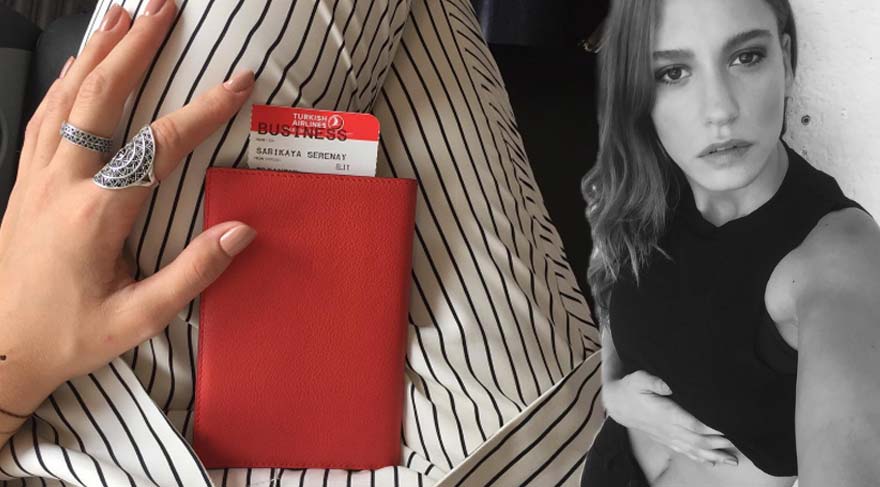 Serenay Sarıkaya Mavi’nin çekimlerinden paylaştı