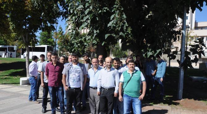 Gaziantep'te TMSF'ye devredilen şirketin işçilerinden eylem