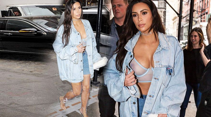 Kim Kardashian’dan plastik çizme stili