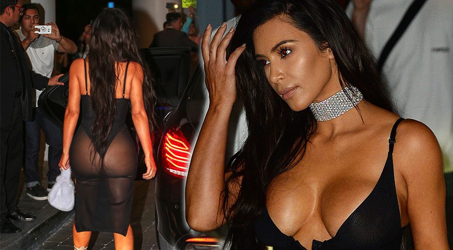 Kim Kardashian’ın tanga elbisesi