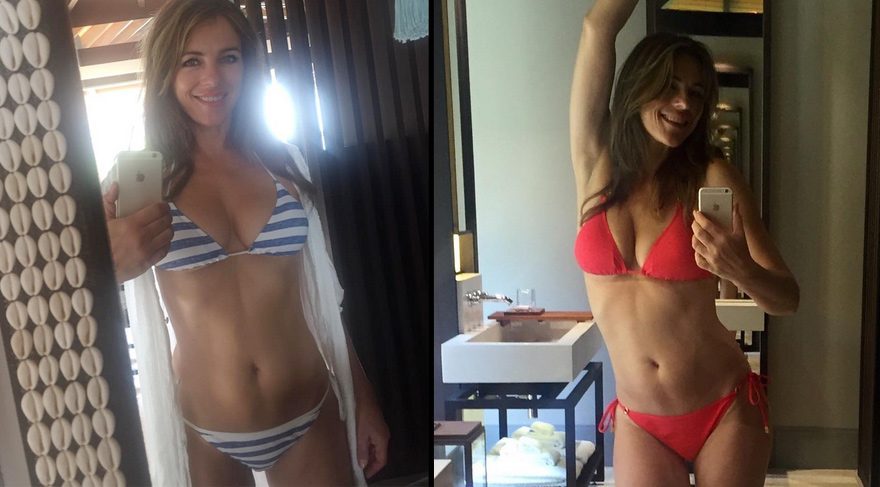 Elizabeth’ten bikinili selfieler
