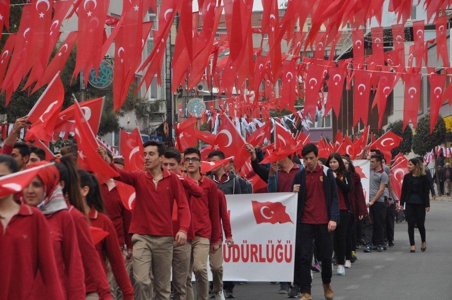 29 EKIM CUMHURIYET BAYRAMI EDIRNE, TEKIRDAG VE KIRKLARELI'NDE DUZENLENEN TORENLERLE KUTLANDI.(FOTO:RUHAN YALCIN/TEKIRDAG-DHA)