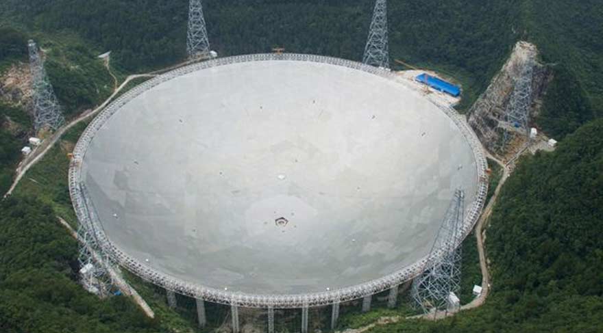 Dünyanın en büyük teleskopu Çin'de