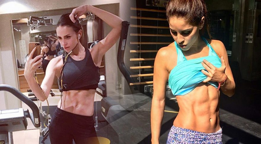 Irmak Ünal ve Emina Sandal’ın karın kasları görenleri hayret ettiriyor