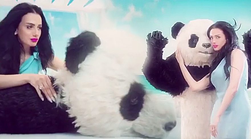 Imani yengenin ‘Panda’yla samimi görüntüleri