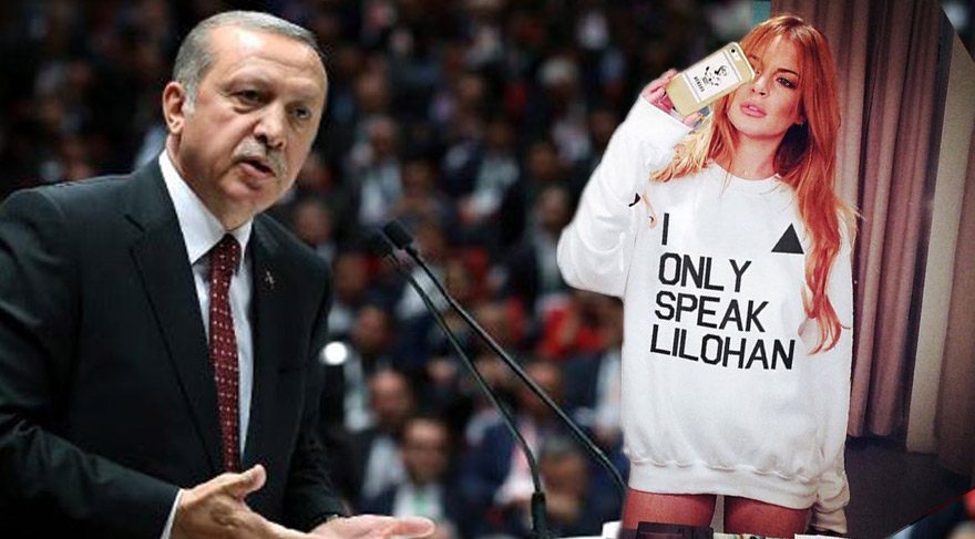 Lindsay Lohan’dan Cumhurbaşkanı Erdoğan mesajı