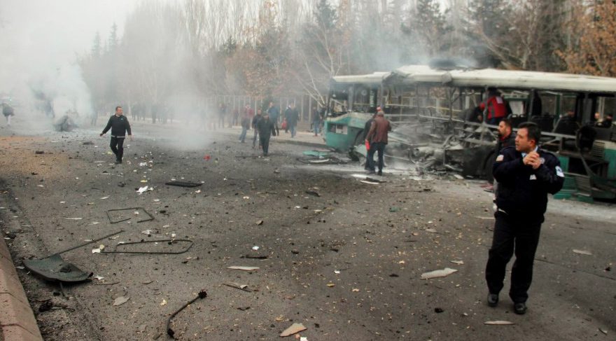 Kayseri'deki patlamadan ilk görüntüler