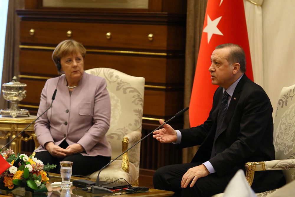 FOTO:İHA - Almanya Başbakanı Angela Merkel dünkü ziyaretinde Cumhurbaşkanı Erdoğan ve Başbakan Yıldırım ile görüşmüştü.