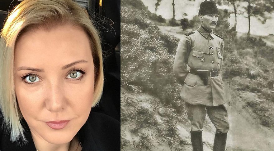 Berna Laçin’den bahanesiz Atatürk paylaşımı