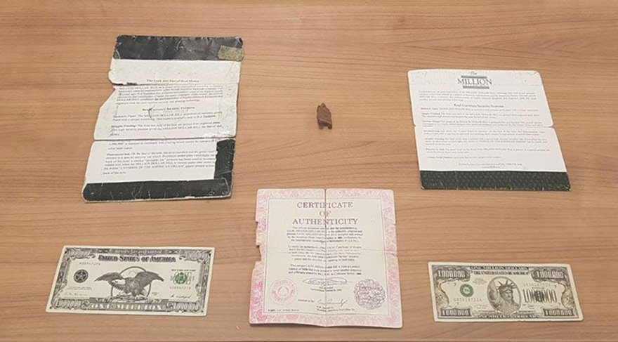 Eskişehir’de 1’er milyon dolarlık banknotlar ele geçirildi