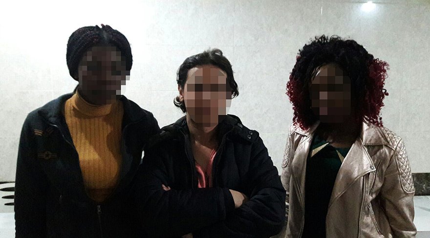 Fuhuşa zorlanan Afrikalı kadınları polis kurtardı