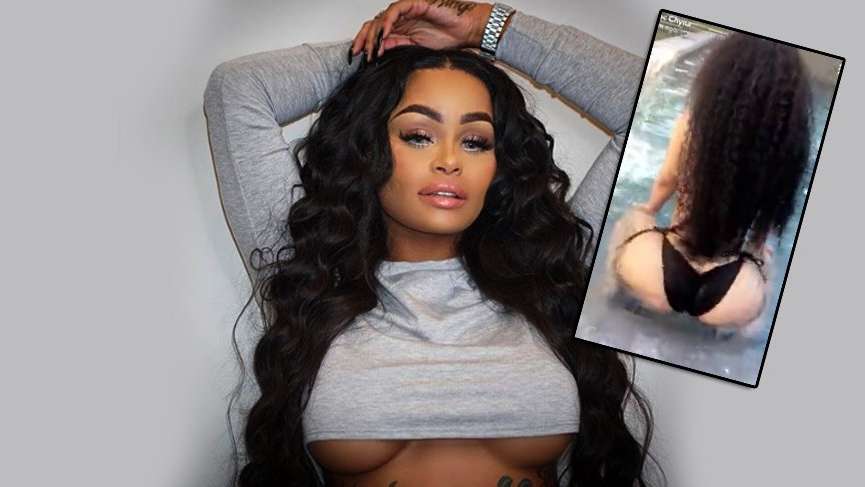 Blac Chyna’dan havuzda twerk şov