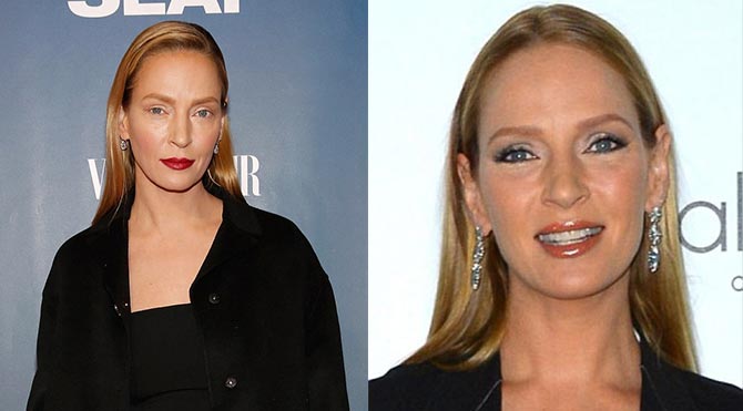 Hollywood'un güzel aktrislerinden Uma Thurman son görüntüsüyle herkesi şaşırttı.